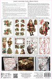 IOD Decor Transfers Candy Cane Cottage 8” x 12” Christmas Pad by Iron Orchid Designs