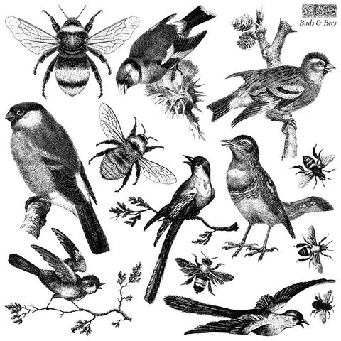 Birds_Bees IOD Stamp