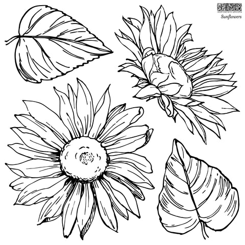 Sunflowers 12x12 IOD Stamp™